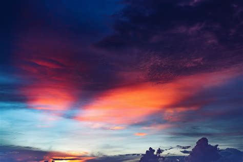 Red Cloudy Sky Sunset 4k Wallpaperhd Nature Wallpapers4k Wallpapers