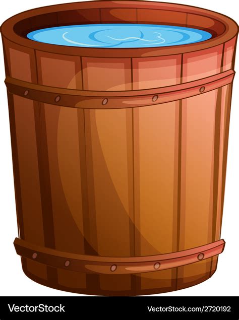 A Big Bucket Of Water Royalty Free Vector Image