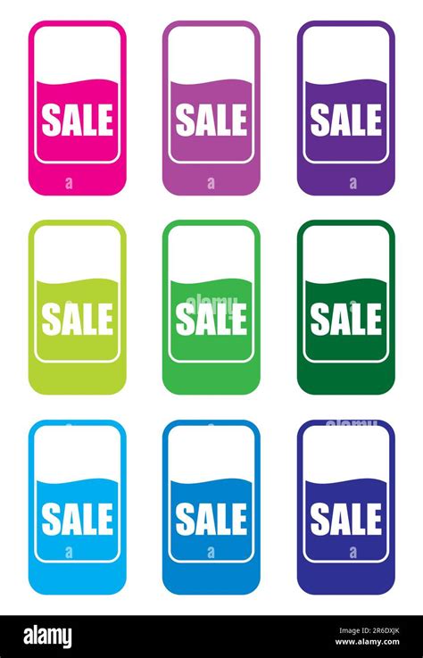 Retail Sale Price Tags For Every Shopping Season In Vector Stock Vector
