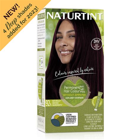 Naturtint Permanent Hair Colour Gel 3nv Deep Radiant Red 170ml