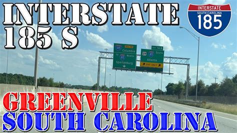 I 185 South Greenville South Carolina 4k Highway Drive Youtube