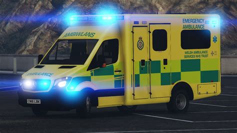 Mercedes Sprinter South Wales Ambulance Service Ambiwlans Gta