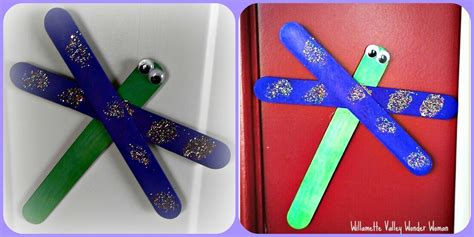 Kids Craft Idea Dragonfly Magnets Serenity You Craft Stick Crafts