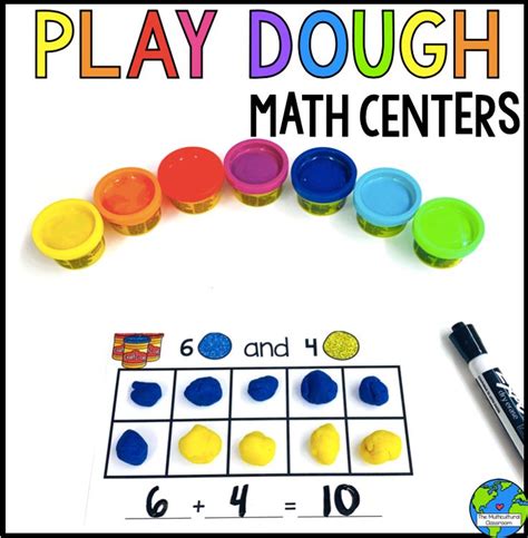 Play Dough Math Centers In 2020 Math Centers Kindergarten Math