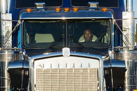 Portrait Of An African American Male Truck Driver By Stocksy
