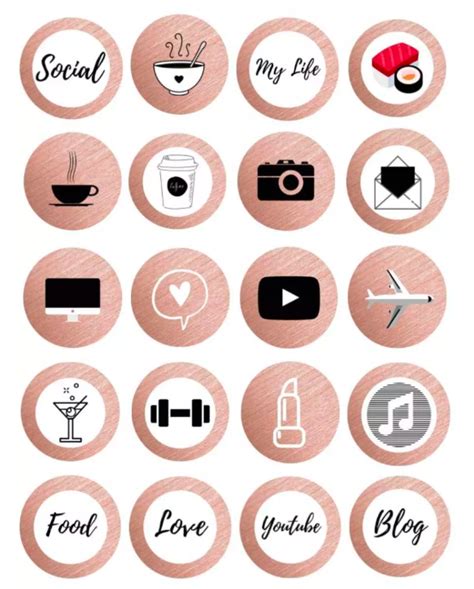 The typography and icons both come included. Free Instagram Highlight Icons - Blogging Her Way