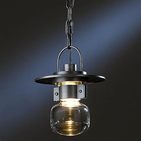 Low price guarantee and expert service for hubbardton forge. Hubbardton Forge Small Black Mason Outdoor Pendant Light ...
