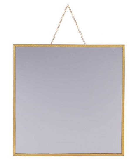 Square Wall Mirror Gold