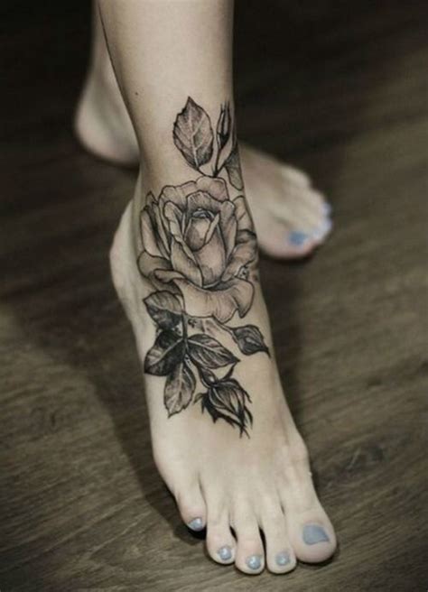 Flower Design Tattoos For Foot Best Flower Site
