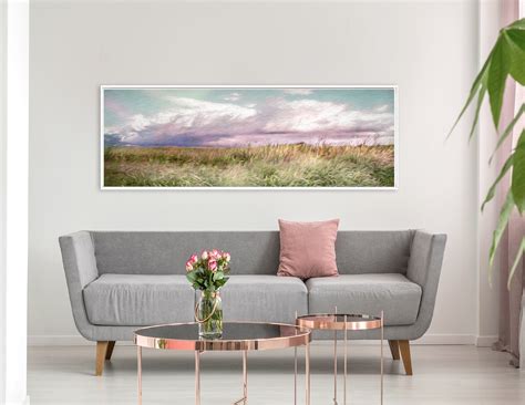 Meadow Oil Landscape Painting On Canvas Ready To Hang Large