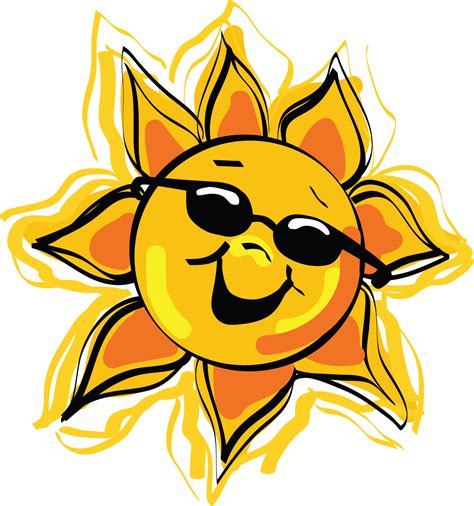 Sun Clipart Cartoon Download Sun Smiling Vector Cartoon Free