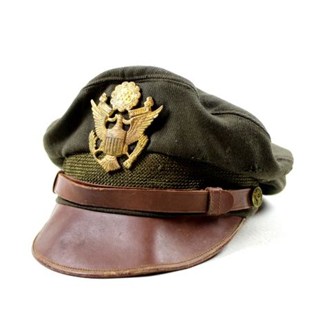 44th Collectors Avenue Usaaf Officers Od Crusher Cap Bancroft Flighter