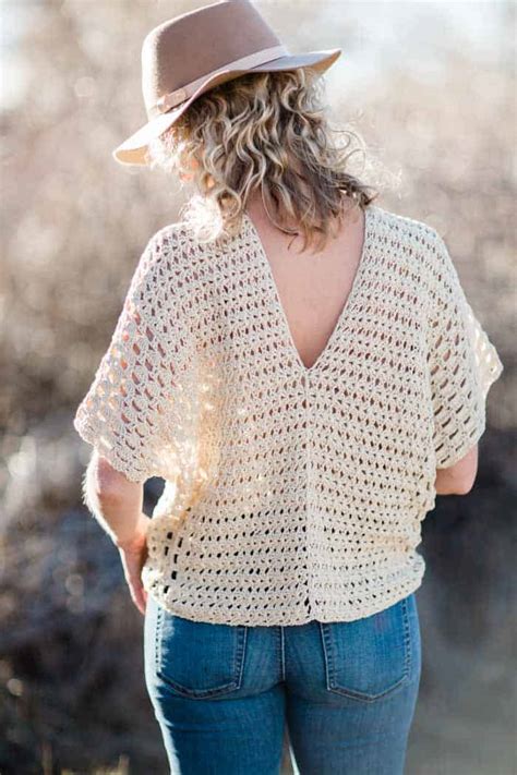 Poncho Style Summer Crochet Top Free Pattern Make And Do Crew