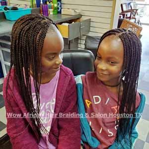 If your child is tender headed or can't stay still long enough to get their hair braided, check out these easy natural hairstyles for kids or watch the video below. Kid's Braids - Wow African Hair Braiding & Salon