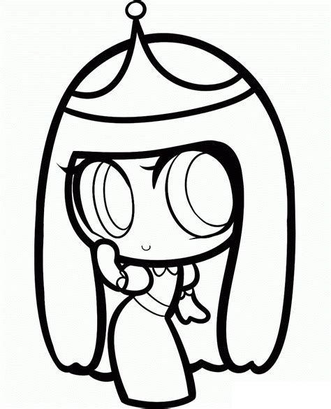 Lovely Chibi Princess Bubblegum Coloring Play Free Coloring Game Online