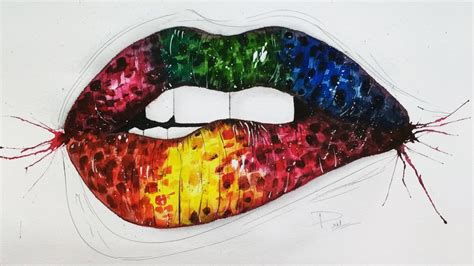 Abstract Lips Painting Top Painting Ideas