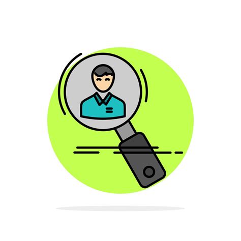 Search Employee Hr Hunting Personal Resources Resume Abstract Circle