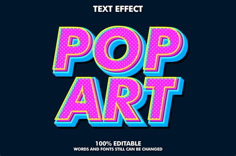 Pop art text effect - Download Free Vectors, Clipart Graphics & Vector Art