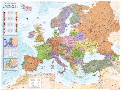 Europe Large Wall Map Global Mapping Isbn