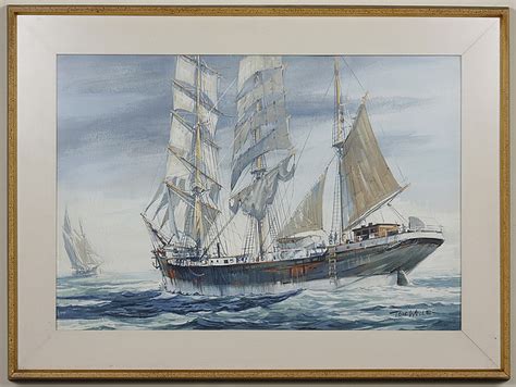 Sold At Auction Thomas Wells Thomas Wells 1916 2004 Wa Watercolor