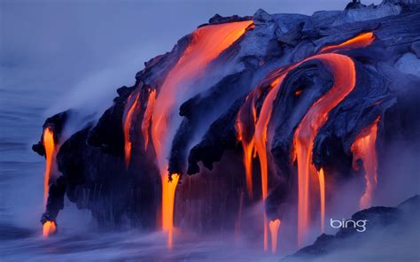 Bing Images As Wallpaper Water Nature Volcanoes Lava Magma Watermark