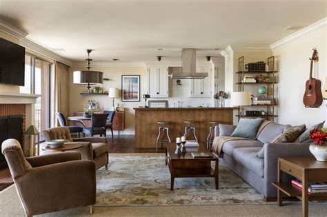 Doheny Penthouse Renovation Transitional Living Room Los Angeles