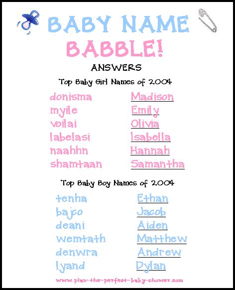 This free printable baby shower game is a real mind bender. Baby Shower Word Scramble Game - Free & Printable! | Easy ...