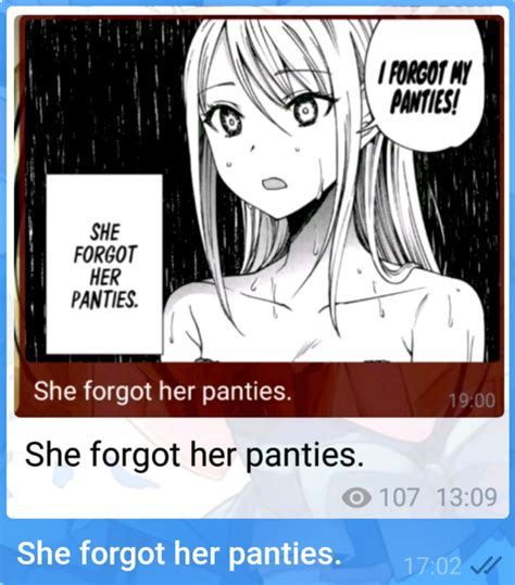she forgot her panties r animemes