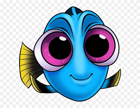 How To Draw Baby Dory From Finding Dory Baby Dory Drawing Easy
