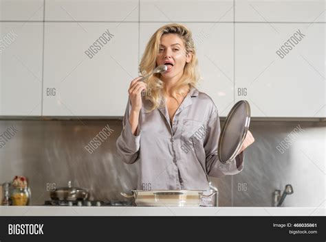 Sexy Housewife Cooking Image And Photo Free Trial Bigstock