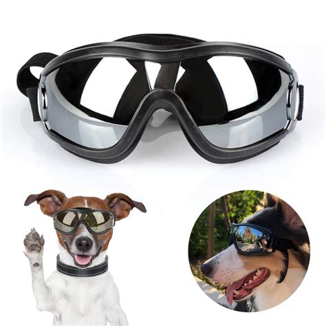 Hot Black Uv Protection Pet Products Windproof Anti Breaking Swimming