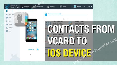 How To Import Contacts From Vcard To Ios Device Vcf Contacts To Iphone
