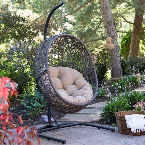 Outdoor Swinging Egg Chairs Comfort Beyond Belief