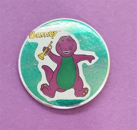 Vintage 1990s Barney The Dinosaur Pinback Pin Button 1599 Picclick