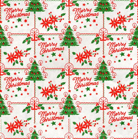 Vintage Christmas Wrapping Paper A Photo On Flickriver