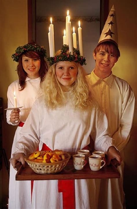 Swedens Lucia Day December 13 Swedish Christmas Traditions Santa