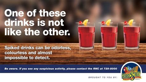 George Street Association Ramping Up Awareness After Rnc Drugged Drink Warning Cbc News