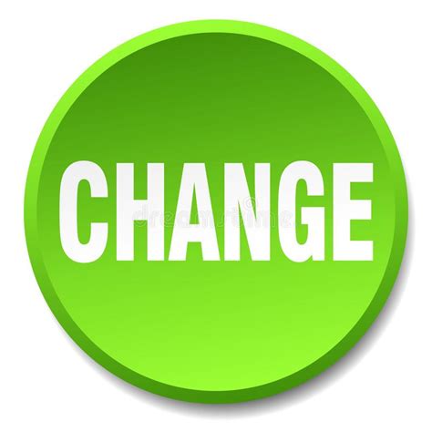 Change Button Change Sign Key Push Button Stock Vector