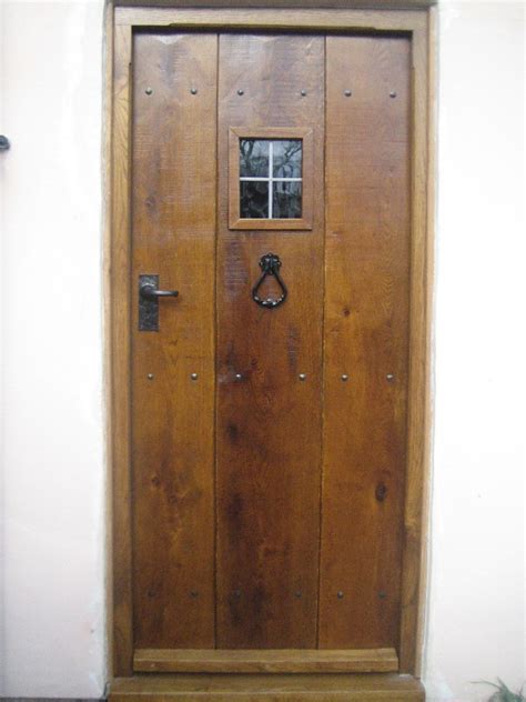 Front doors don't have to be all right angles. Oak External Doors and solid oak Front Doors in Suffolk