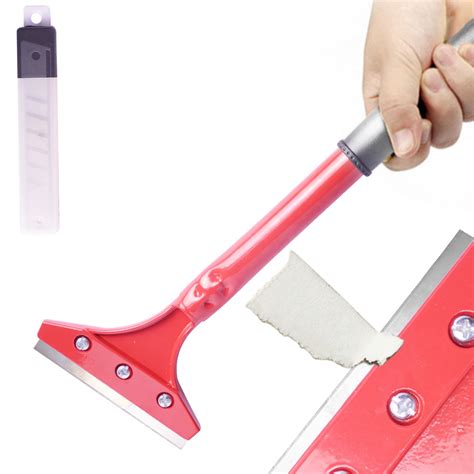 4 Heavy Duty Deluxe Wallpaper And Paint Scraper 5 Blades Grip Handle