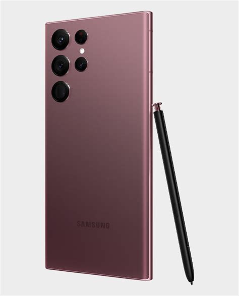 Buy Samsung Galaxy S22 Ultra 5g 12gb 256gb Burgundy In Qatar