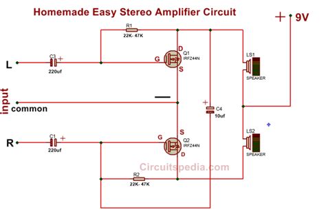 5v Audio Amplifier Circuit Diagram Simple Transistor Audio Amplifier