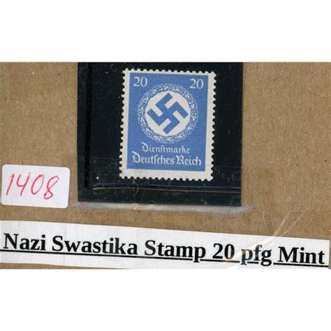 Nazi Swastika Stamp 20 Pfg Mint Schmalz Auctions
