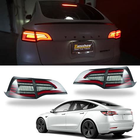Buy Hansshow Led Tail Light For Tesla Model 3y 2017 2022 Streamlined