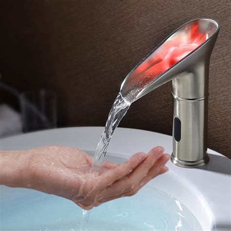 Replacing any kitchen faucet can be easy or extremely difficult depending on how old your old faucet is and what kind of k sink you have. LED Single Hole Touchless Electronic Bathroom Sink ...