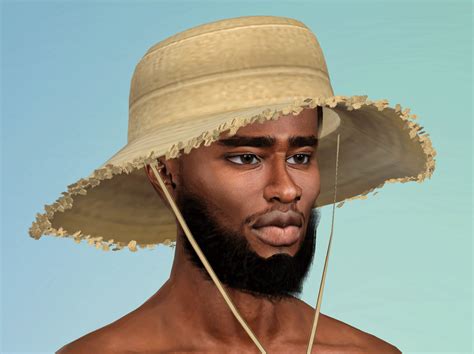 Bls Am Straw Hat Straw Hat Sims 4 Sims