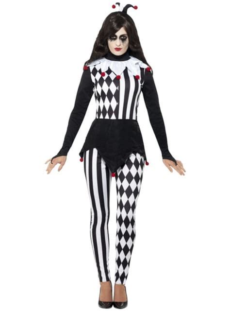 Elegant Black And White Harlequin Costume For Women Express Delivery