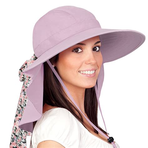 Sun Hat For Women Wide Brim Summer Beach Hat With Neck Flap UPF Fishing Hat For Hiking