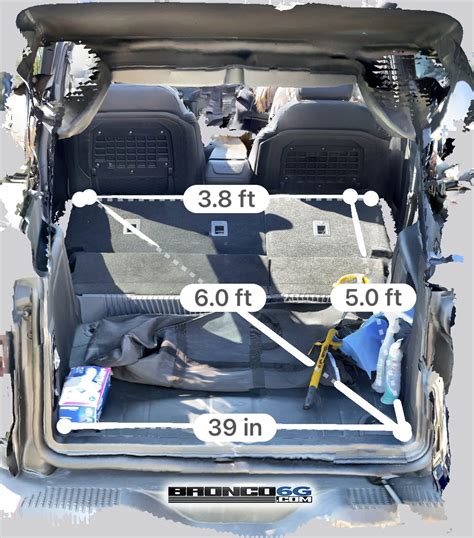3d Scans Dimensions Of 4 Door Bronco Cargo Area And Vs Outback