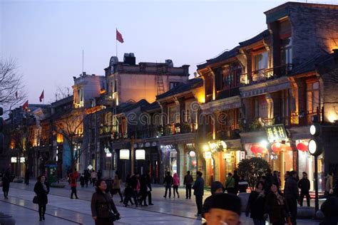 Qianmen Street A Famous Old Shopping Street In Beijing Editorial Stock